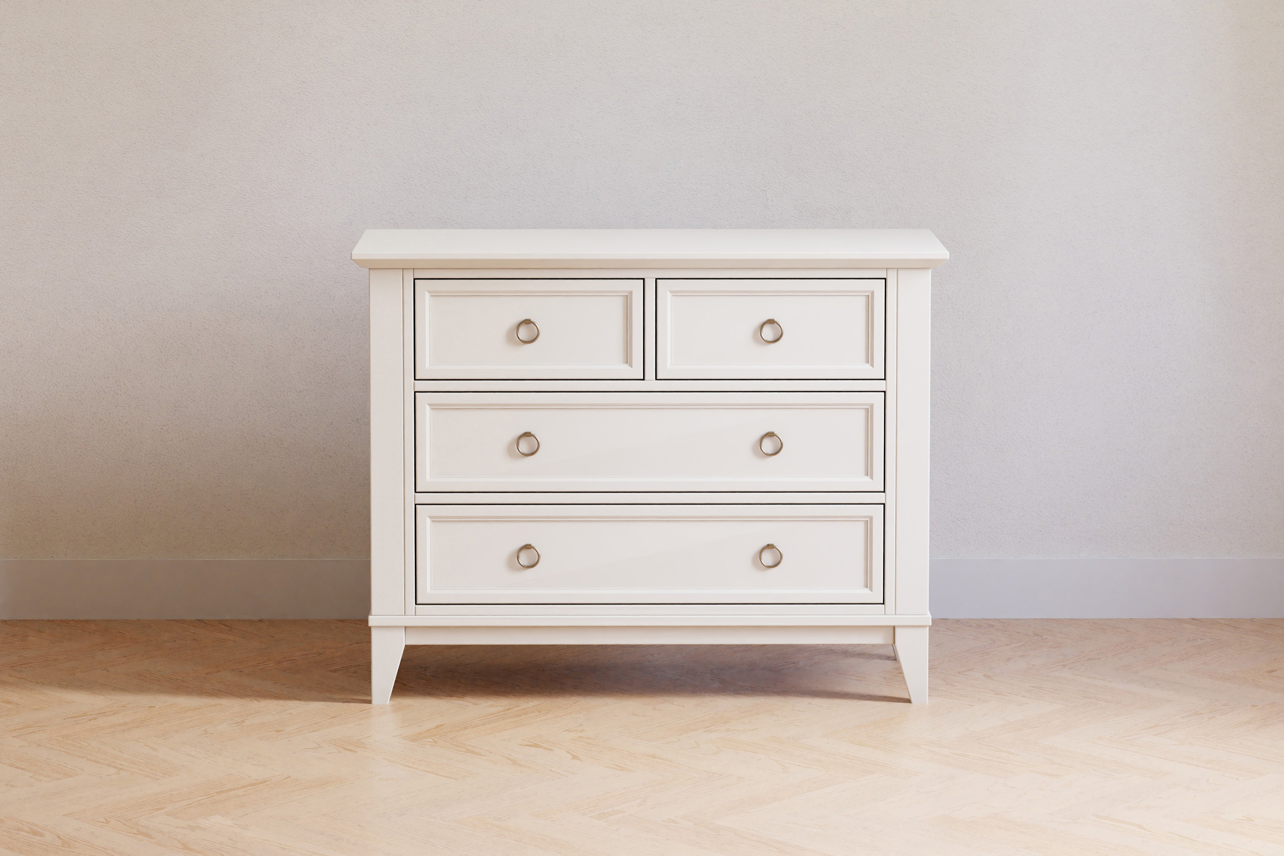 Emma Regency 4-Drawer Assembled Dresser - Warm White - Twinkle Twinkle Little One