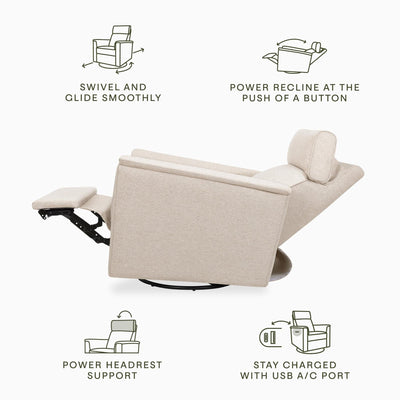 Namesake Willa Plus Power Glider Recliner + Power Headrest