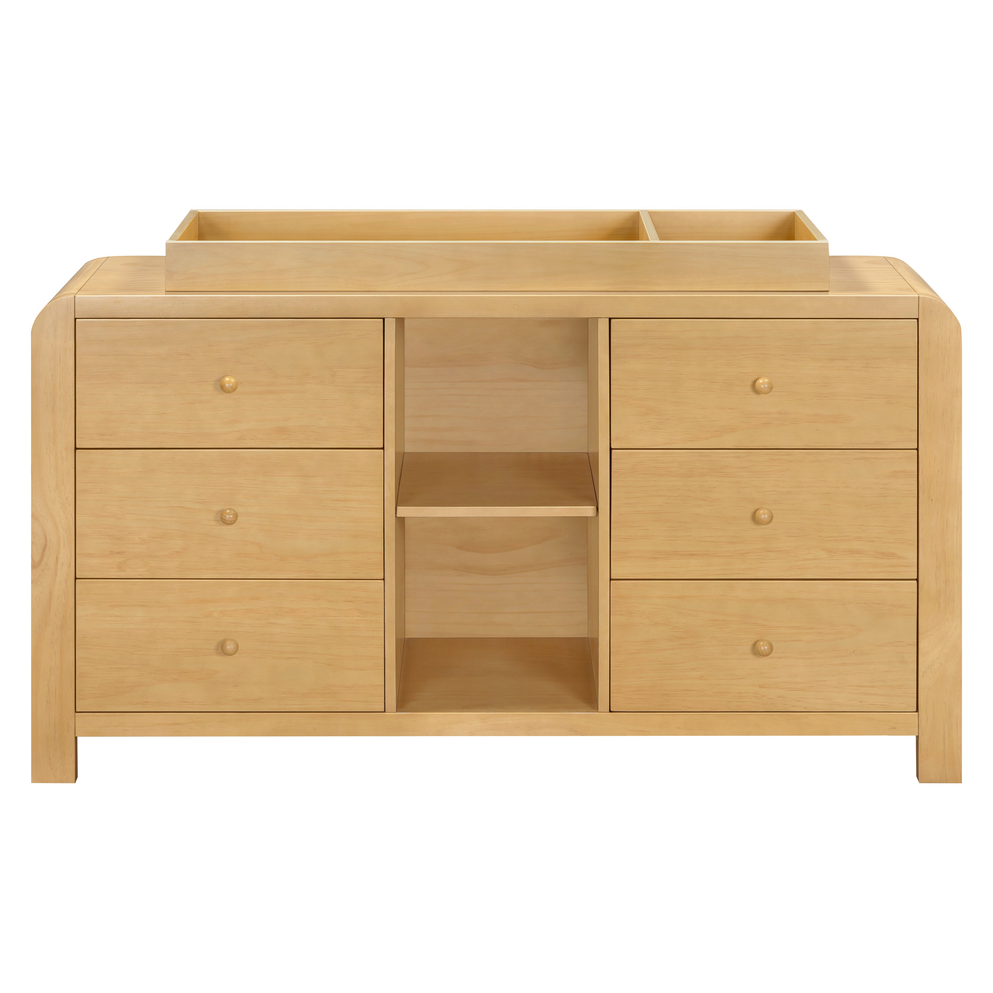 Babyletto TipToe 6-Drawer Extra Wide Dresser with Cubbies (62")