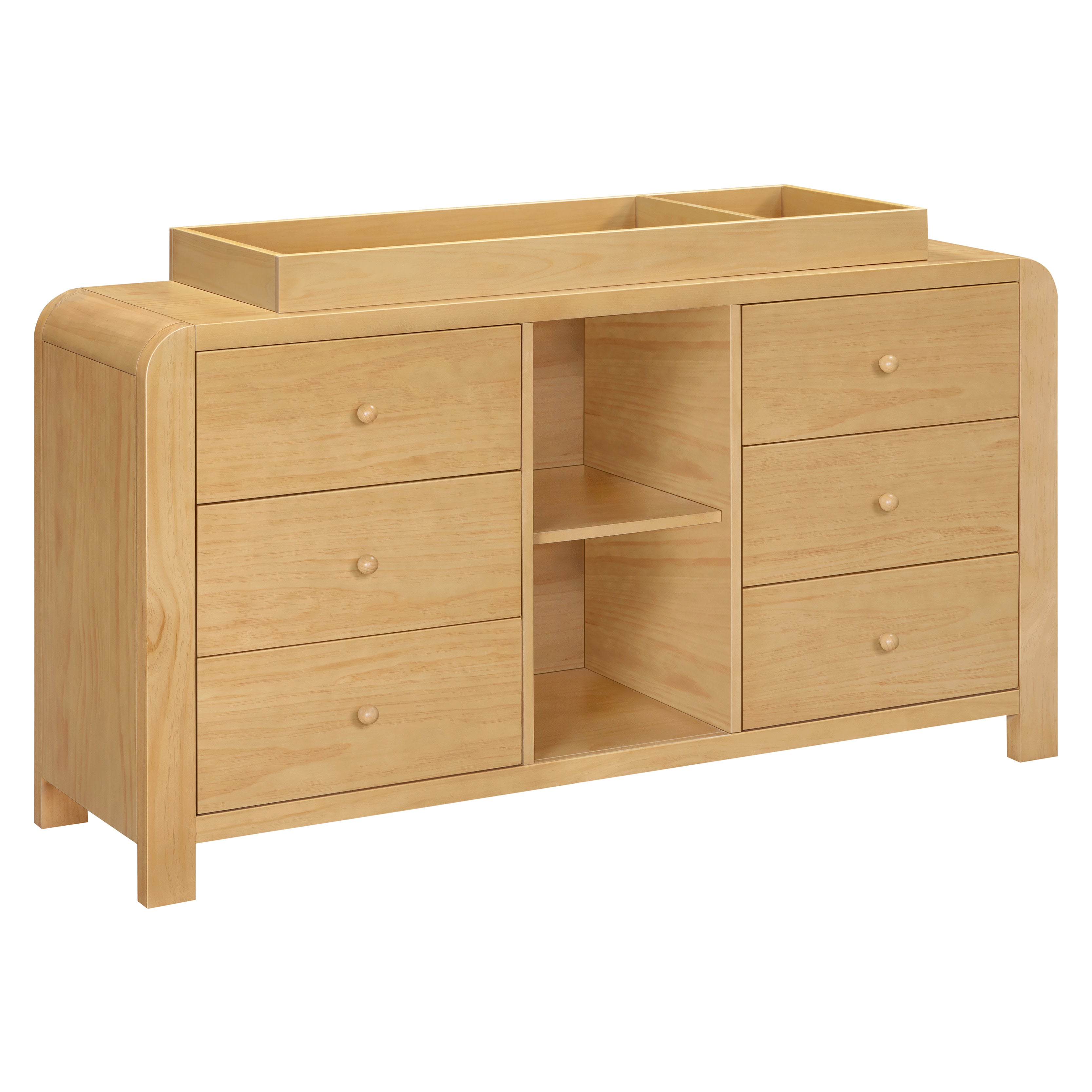 Babyletto TipToe 6-Drawer Extra Wide Dresser with Cubbies (62")