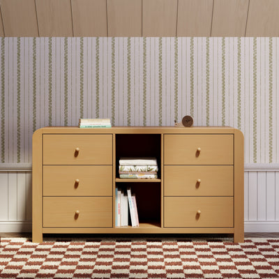 Babyletto TipToe 6-Drawer Extra Wide Dresser with Cubbies (62")