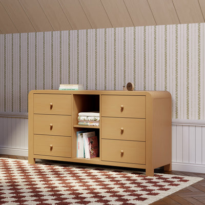 Babyletto TipToe 6-Drawer Extra Wide Dresser with Cubbies (62")