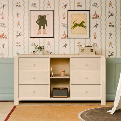 Babyletto TipToe 6-Drawer Extra Wide Dresser with Cubbies (62")