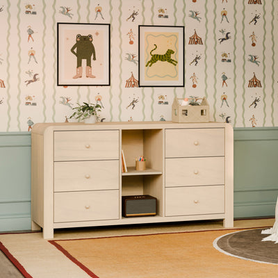 Babyletto TipToe 6-Drawer Extra Wide Dresser with Cubbies (62")
