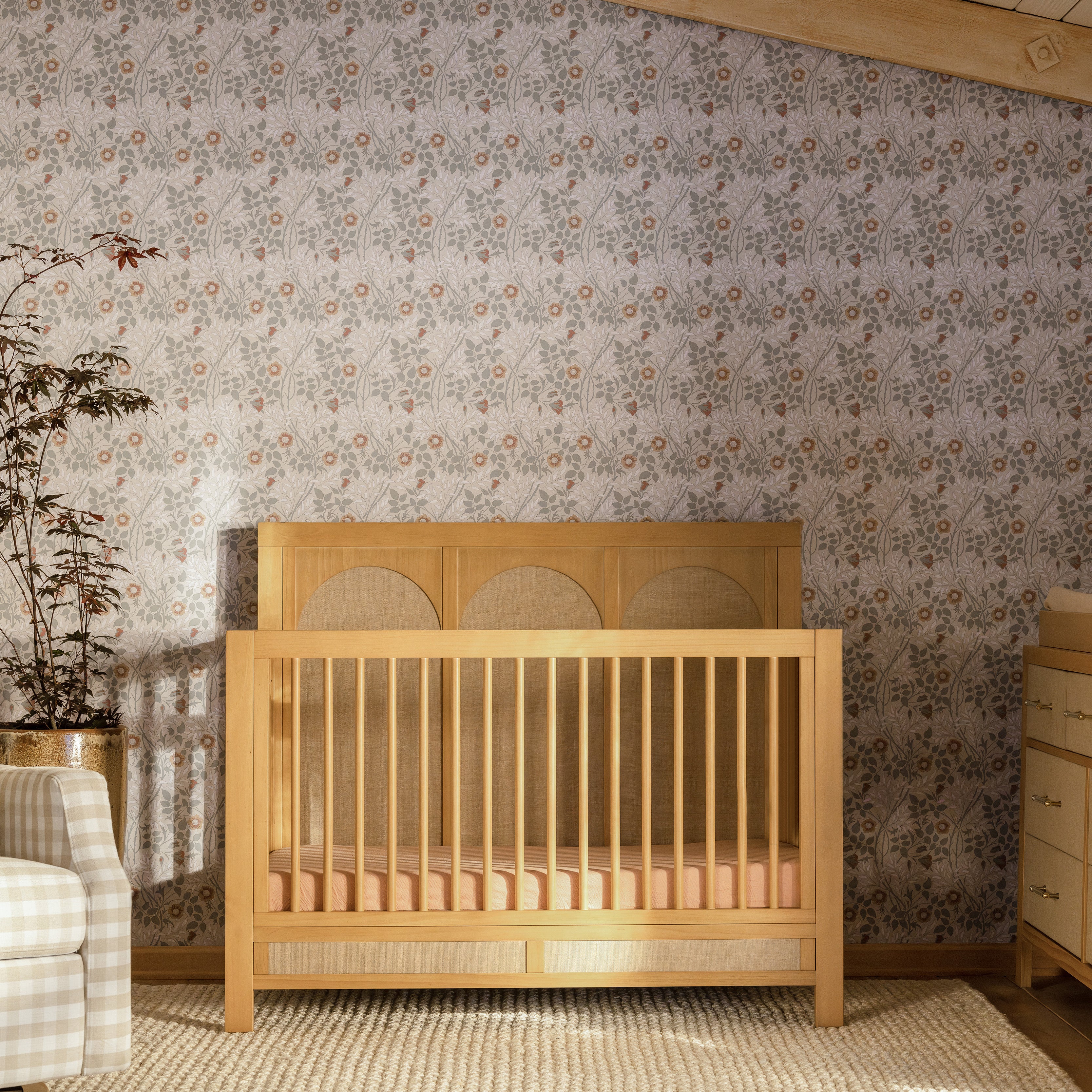 Eloise 4-in-1 Convertible - Honey and Performance Sand Eco-Weave - Twinkle Twinkle Little One