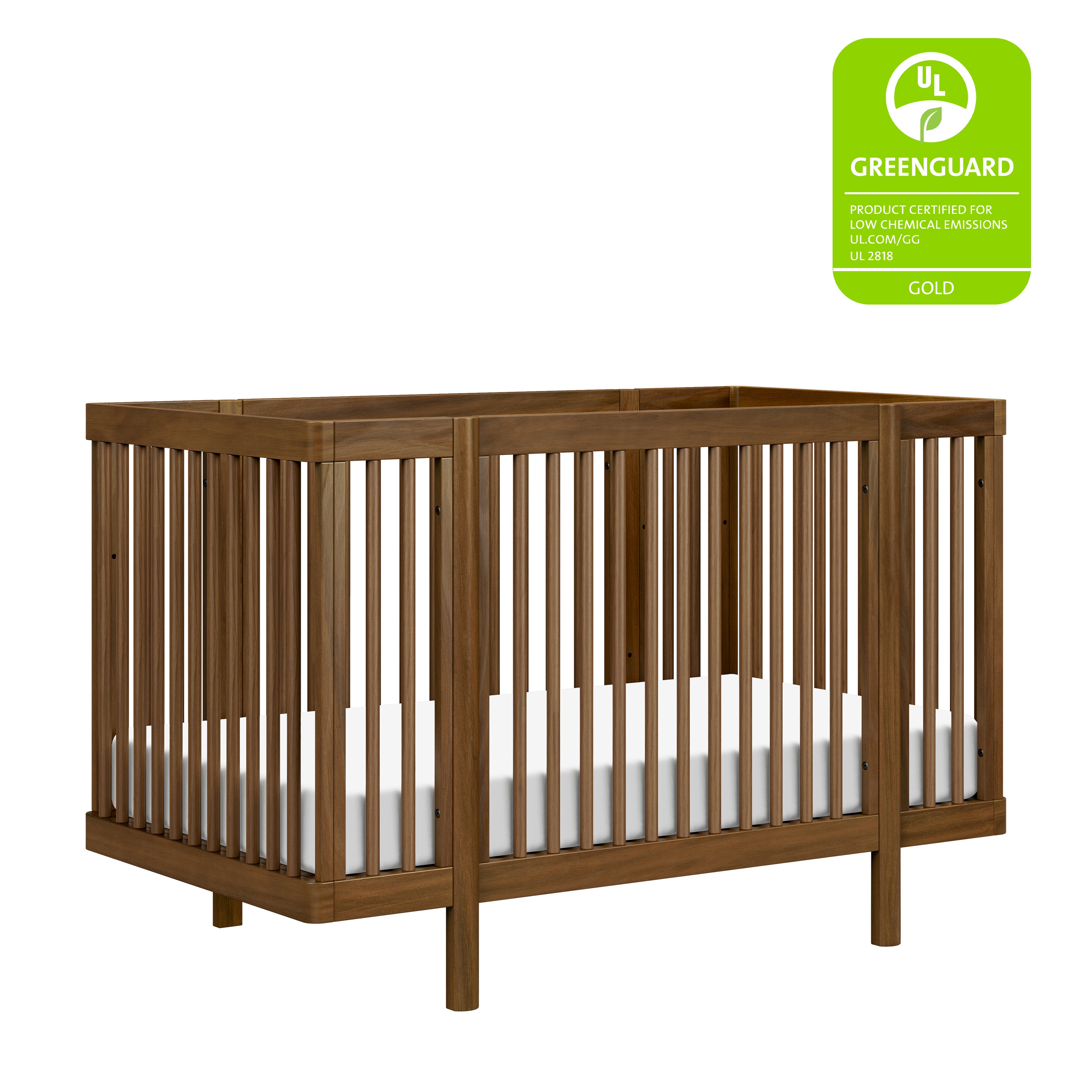 Buy natural-walnut Pogo 8-in-1 Convertible Crib with All-Stages Conversion Kits