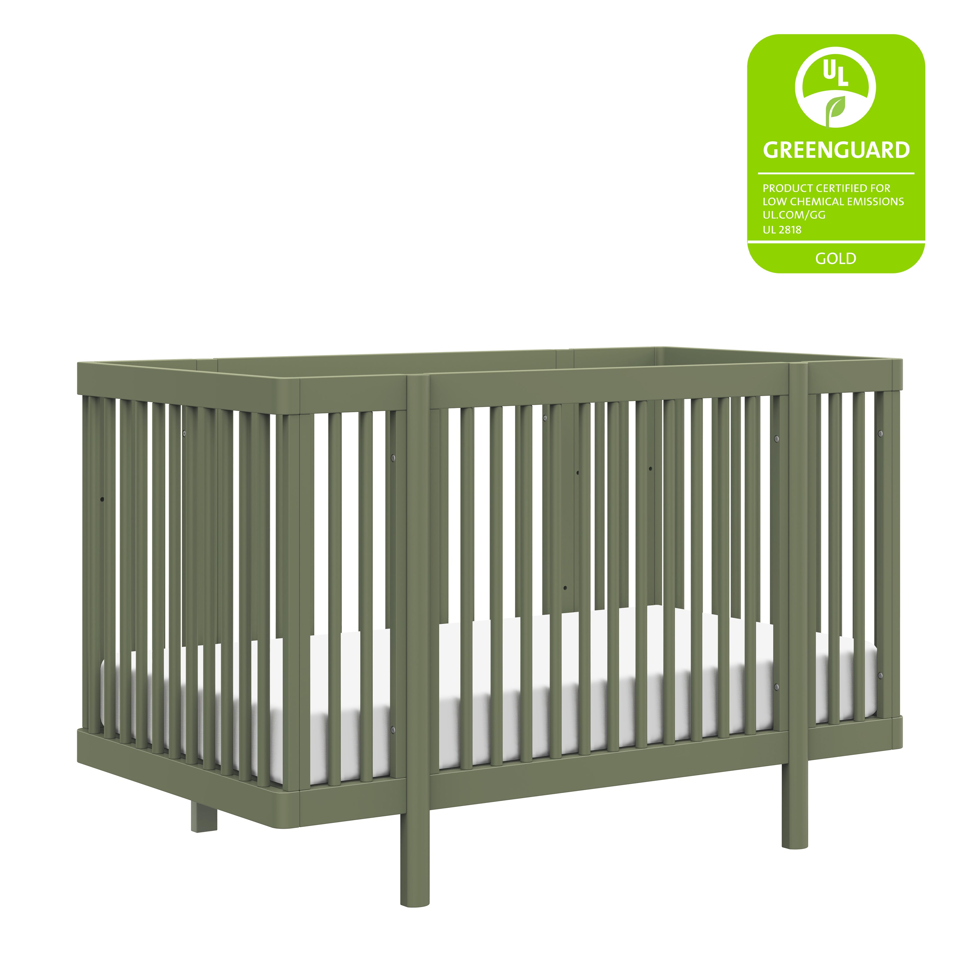 Buy olive Pogo 8-in-1 Convertible Crib with All-Stages Conversion Kits