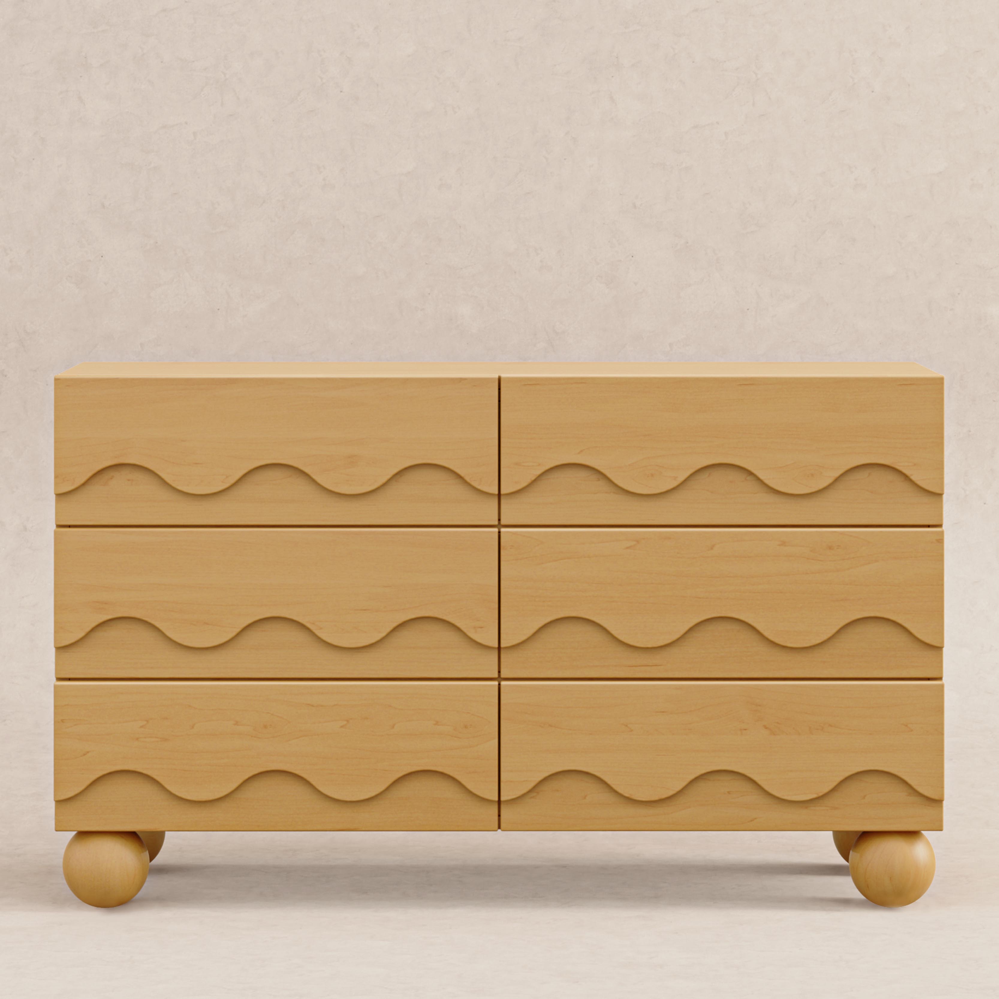 Babyletto Lido Wave 6-Drawer Wide Dresser (56")