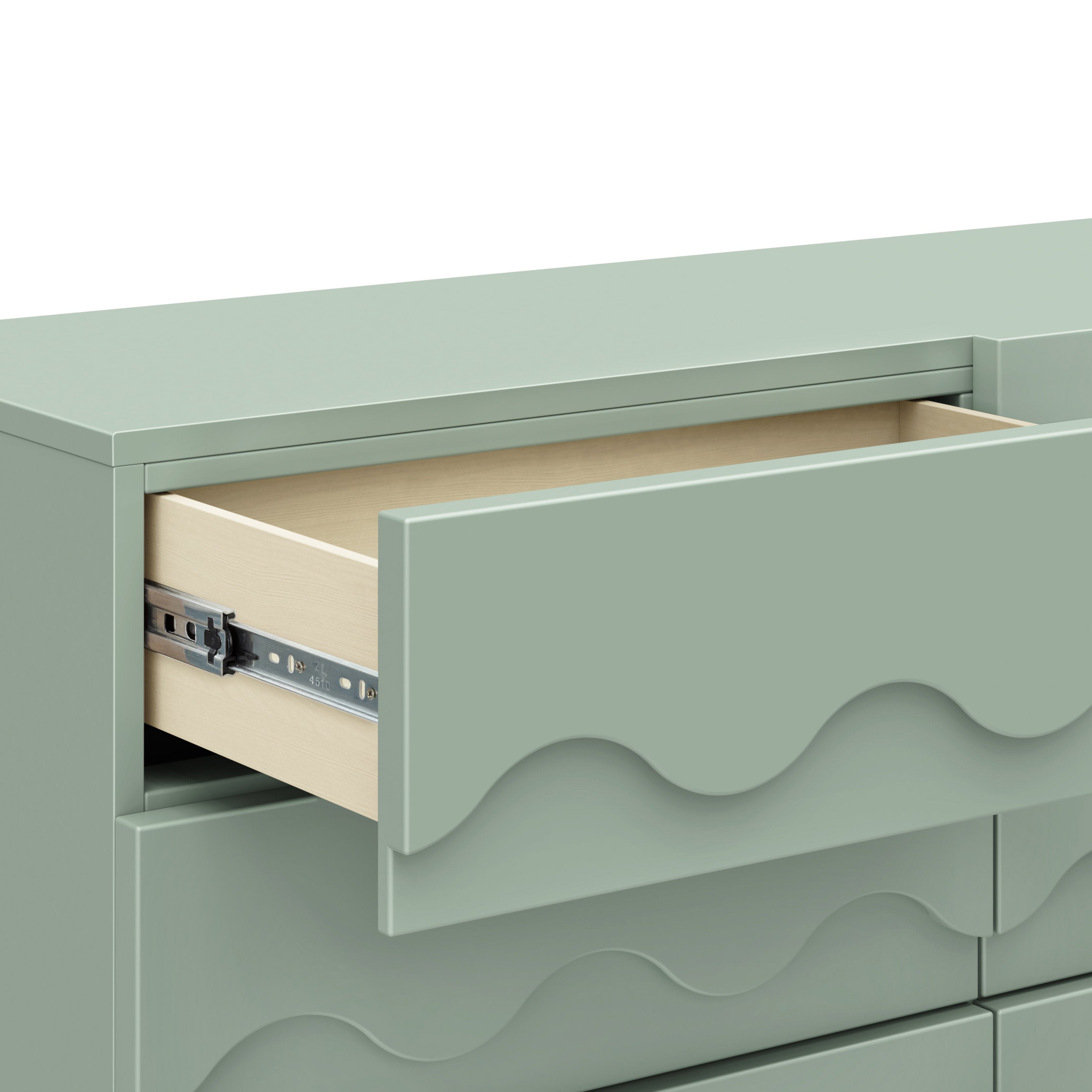 Babyletto Lido Wave 6-Drawer Wide Dresser (56")