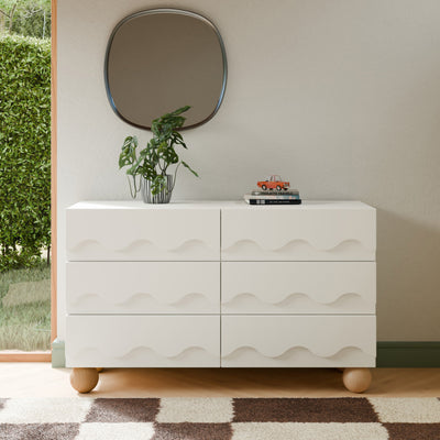 Babyletto Lido Wave 6-Drawer Wide Dresser (56")