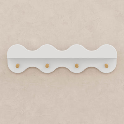 Babyletto Lido Wave Bookshelf with Hooks