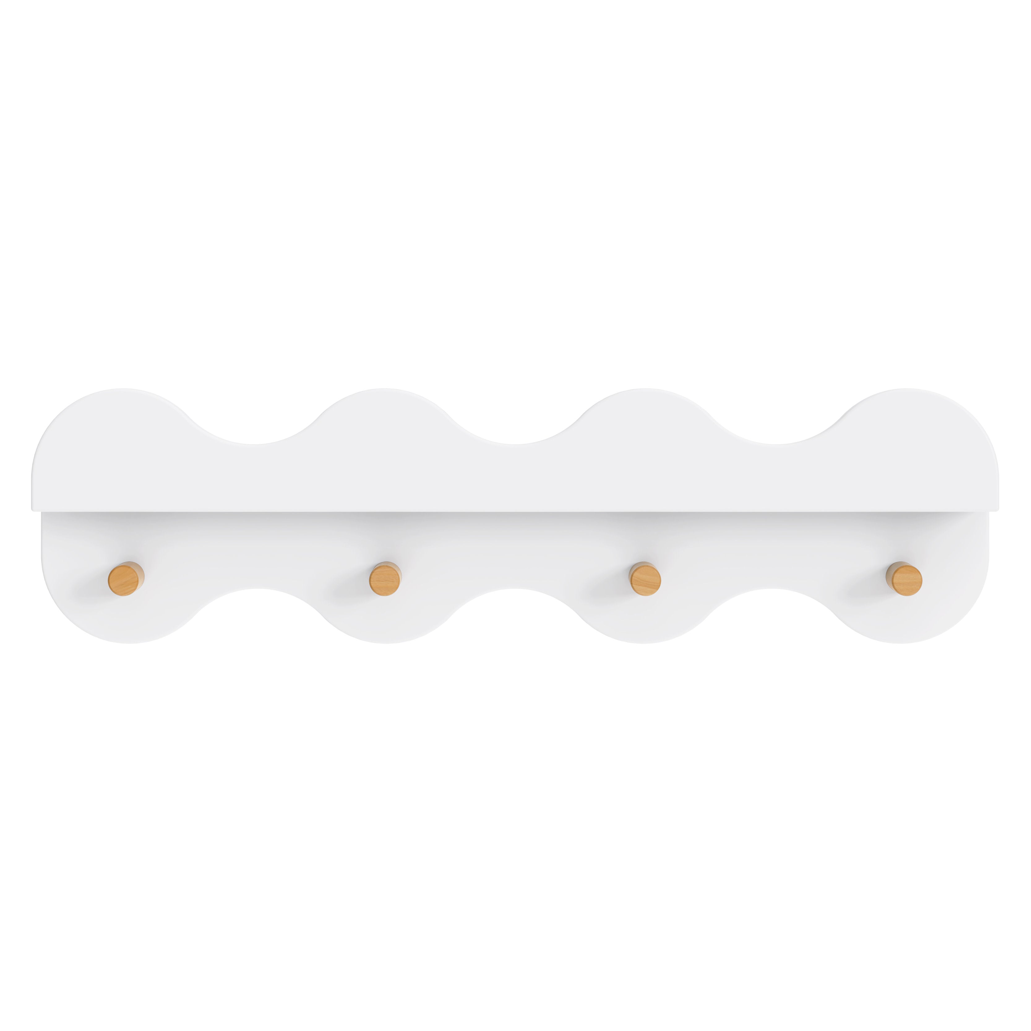 Babyletto Lido Wave Bookshelf with Hooks