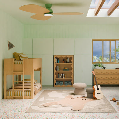 Babyletto Lido Wave Convertible Low Loft Twin Bed