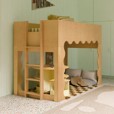 Babyletto Lido Wave Convertible Low Loft Twin Bed