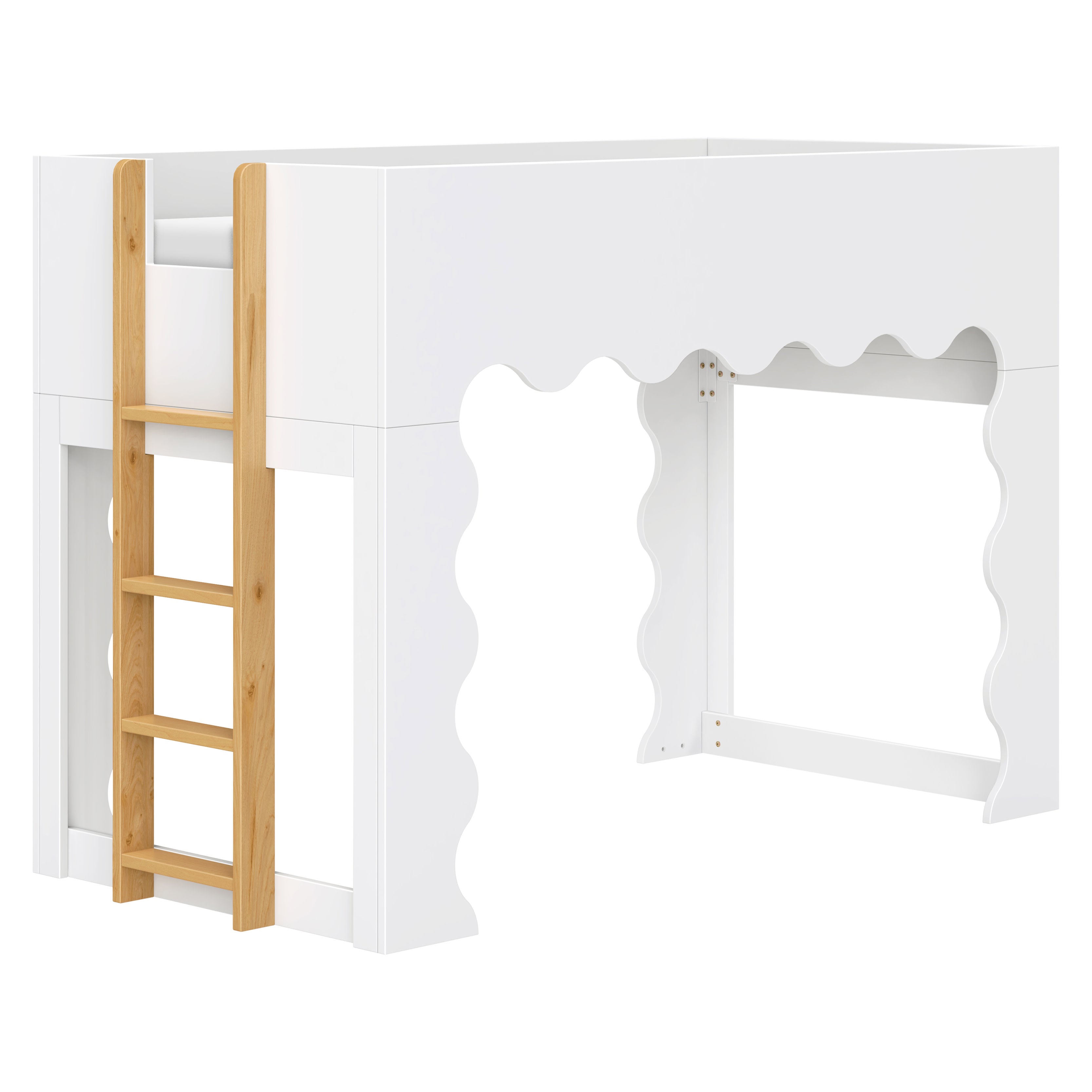 Babyletto Lido Wave Convertible Low Loft Twin Bed