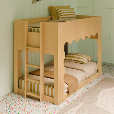 Babyletto Lido Wave Convertible Low-Profile Bunk Bed