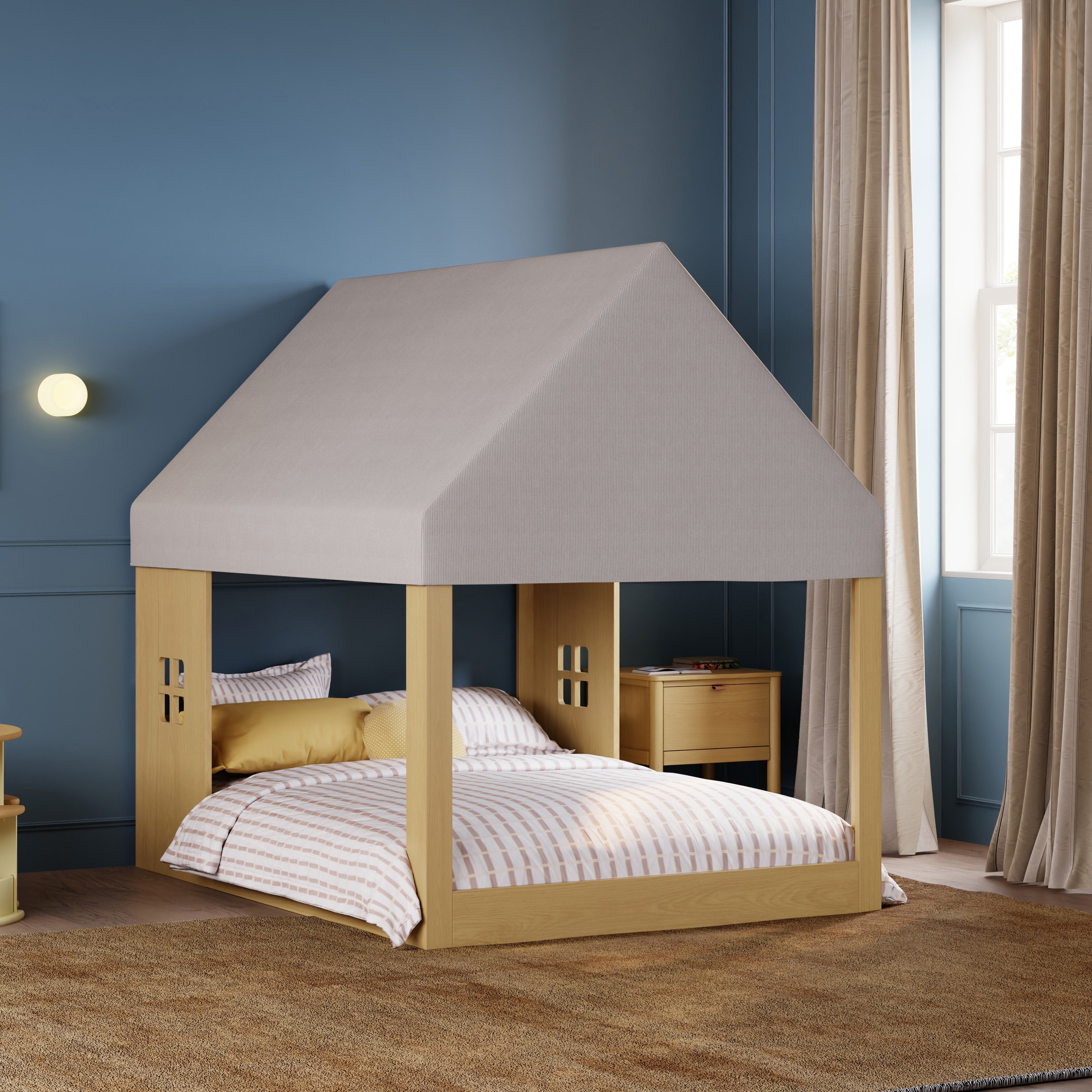 Babyletto Uchi Canopy for Montessori-Inspired House Full Bed