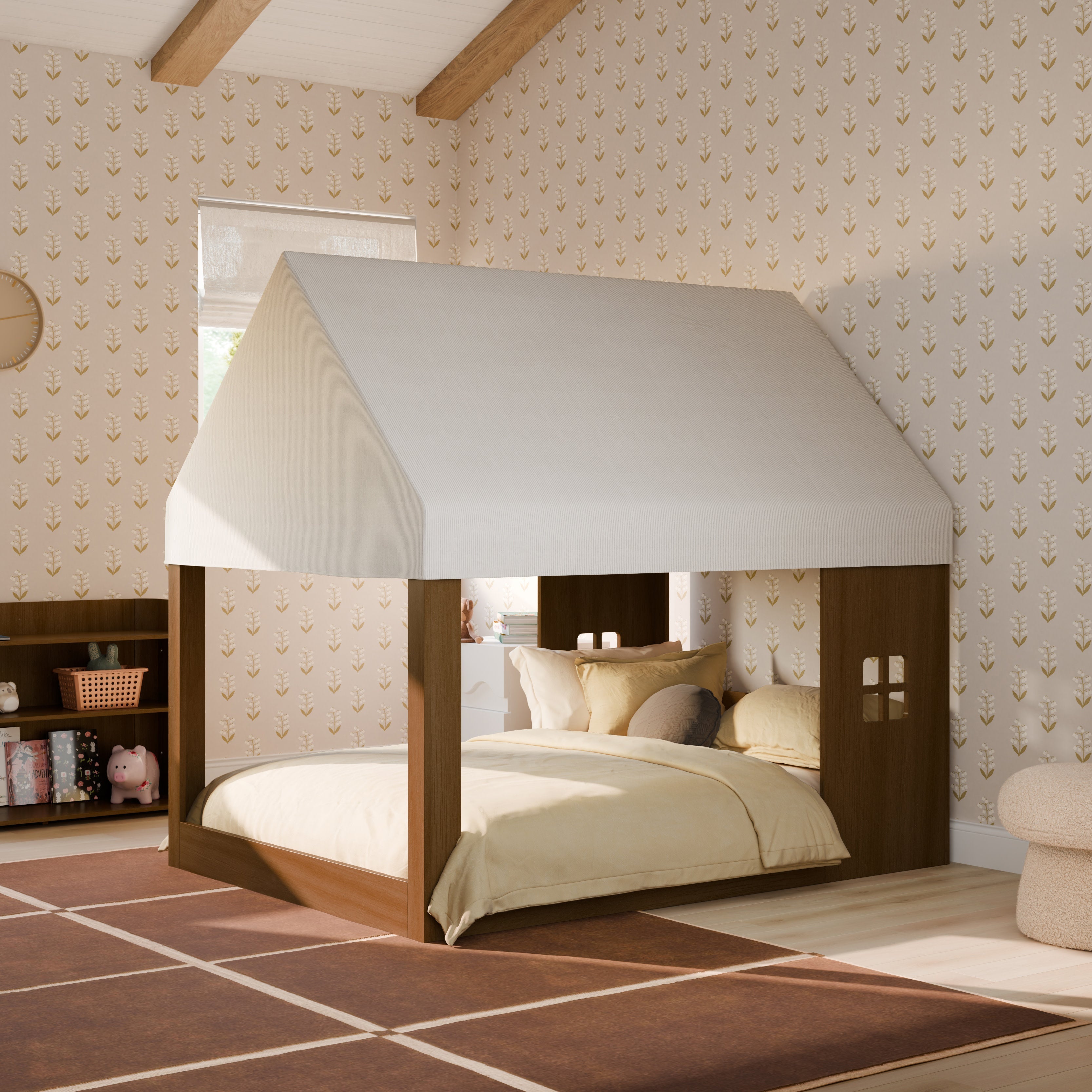 Babyletto Uchi Canopy for Montessori-Inspired House Full Bed