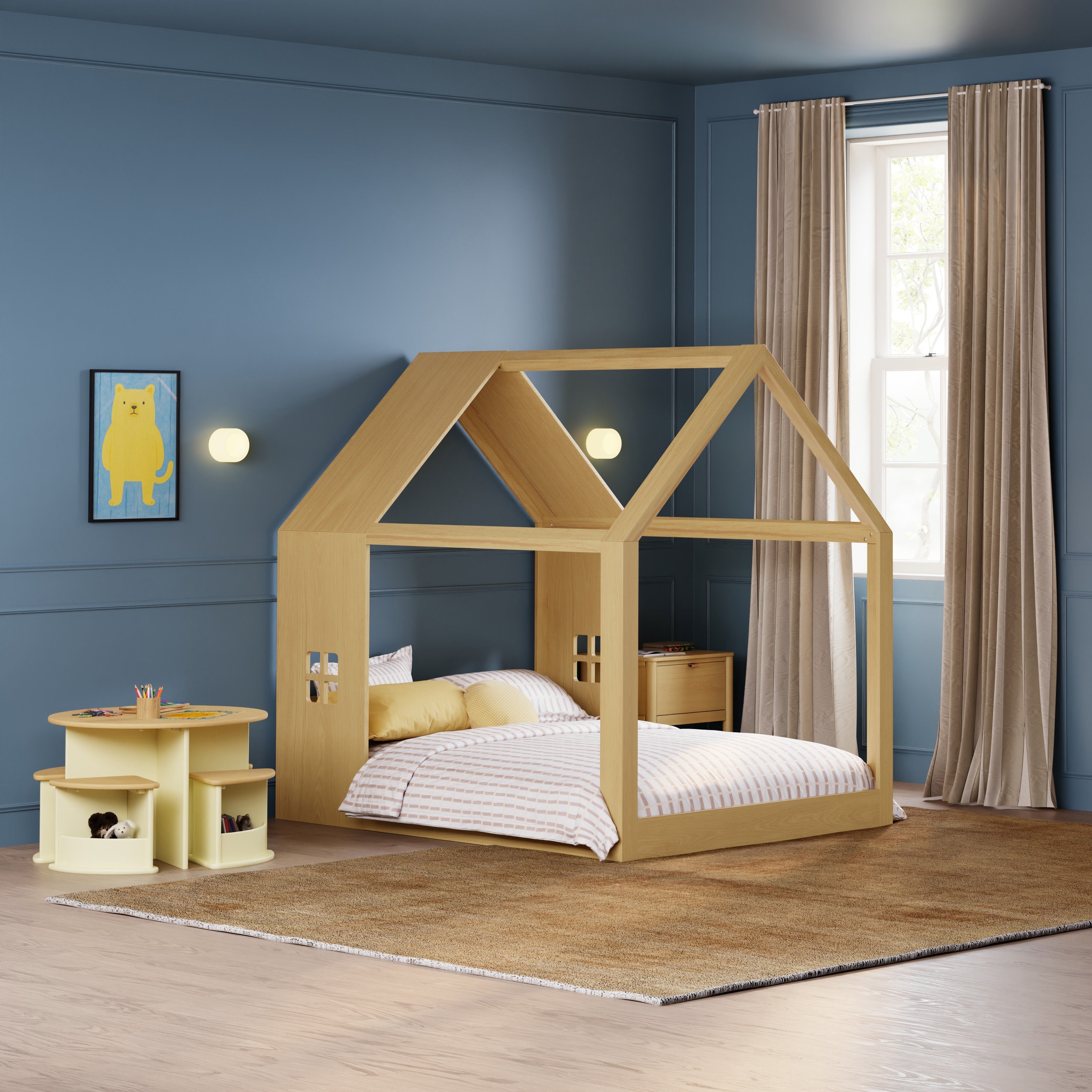 Babyletto Uchi Montessori-Inspired House Full Bed