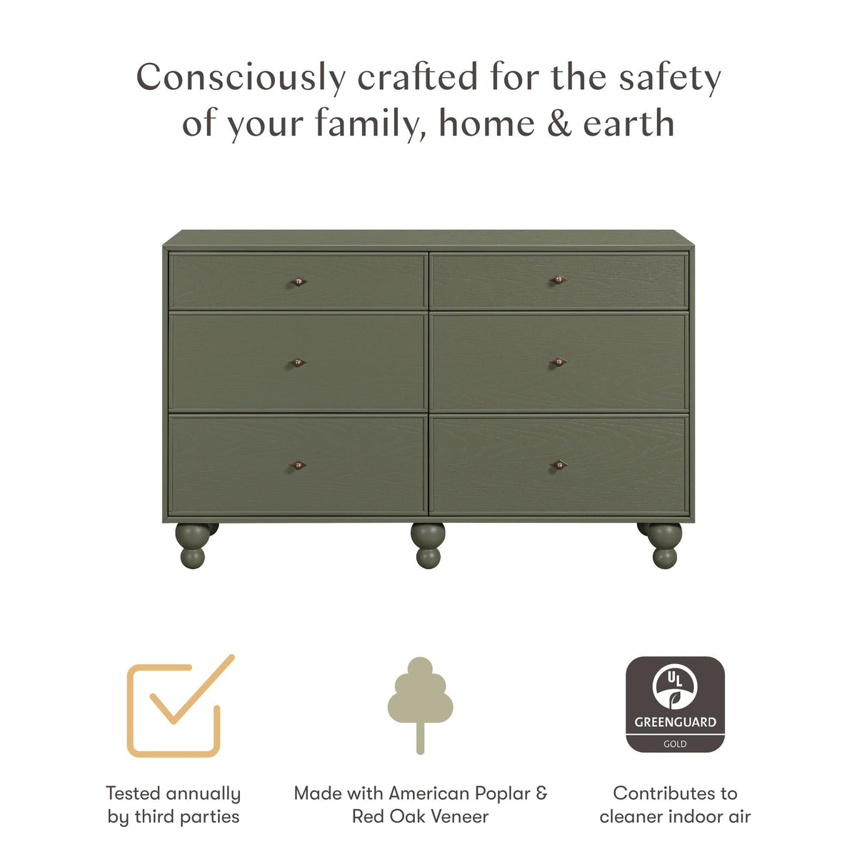 Nate Berkus x Babyletto Astre 6-Drawer Dresser