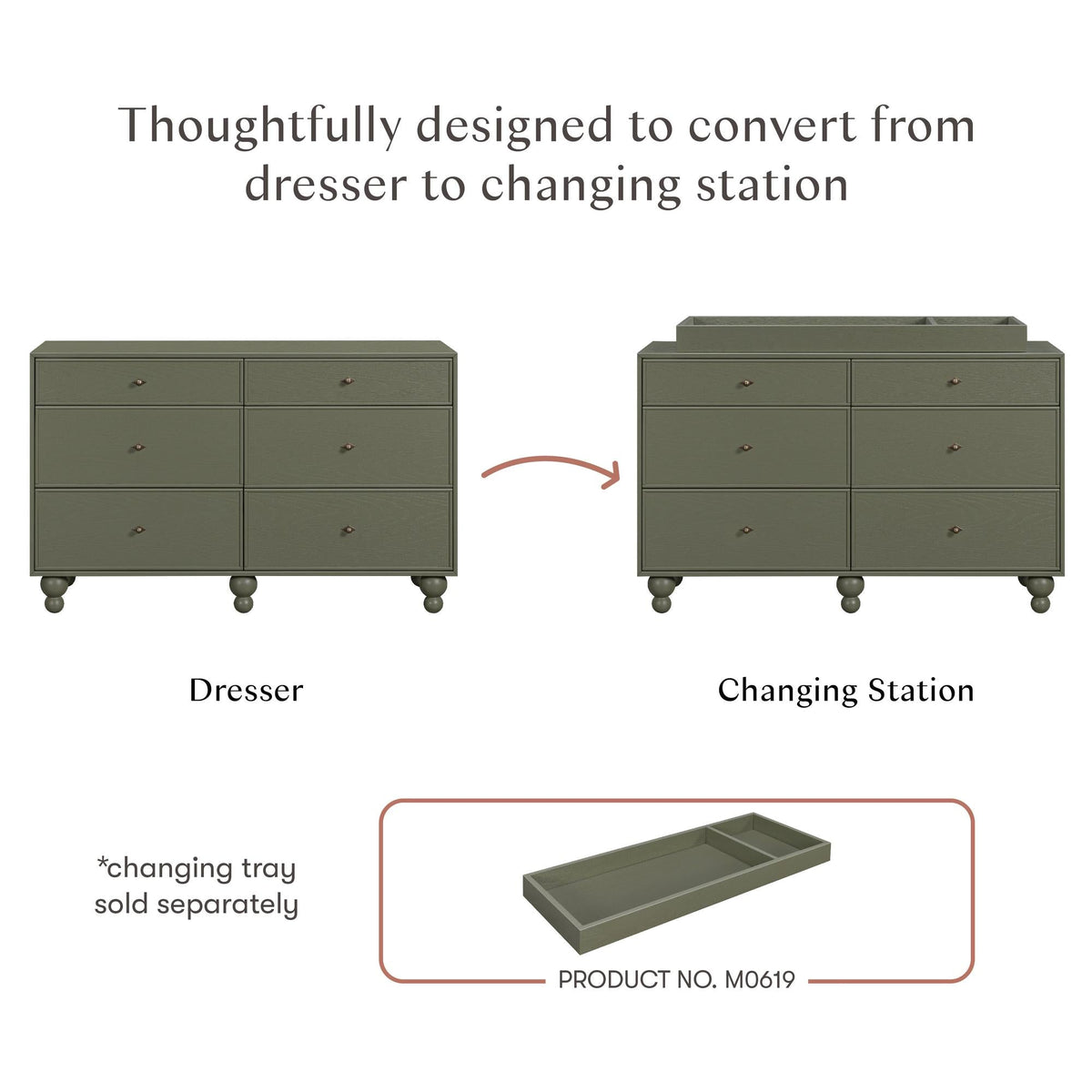 Nate Berkus x Babyletto Astre 6-Drawer Dresser