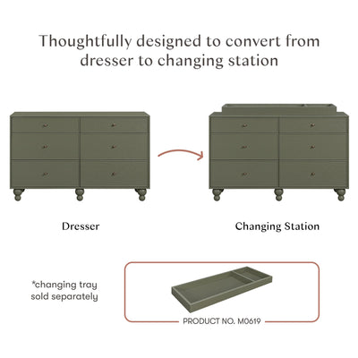 Nate Berkus x Babyletto Astre 6-Drawer Dresser
