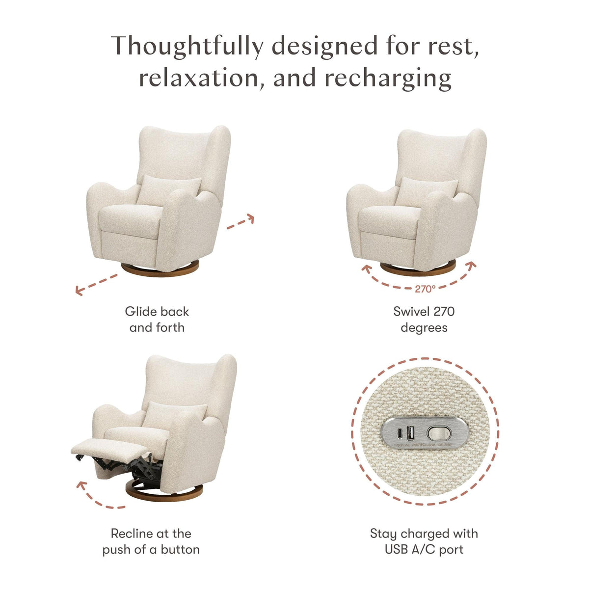 Nate Berkus x Babyletto Westham Power Recliner