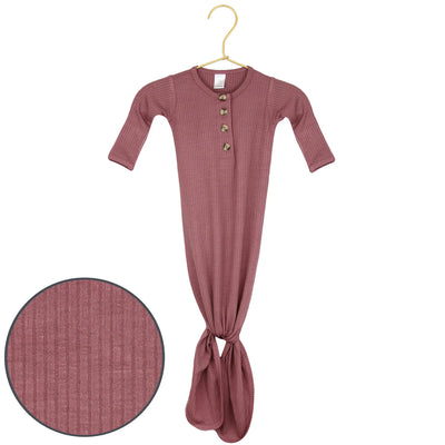 Lou Lou & Company Marjorie Ribbed Knotted Gown - Twinkle Twinkle Little One
