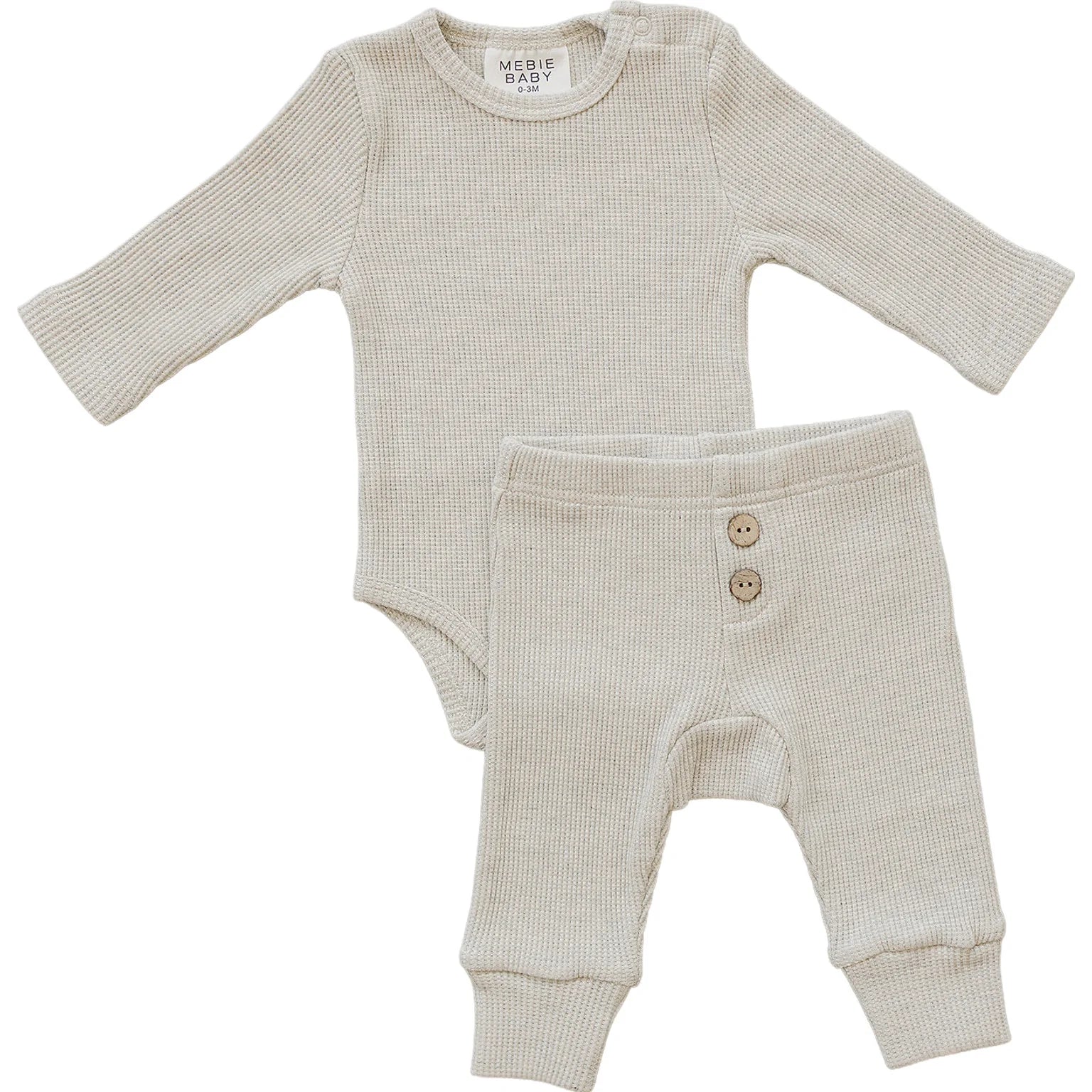 Heather Grey Waffle Set