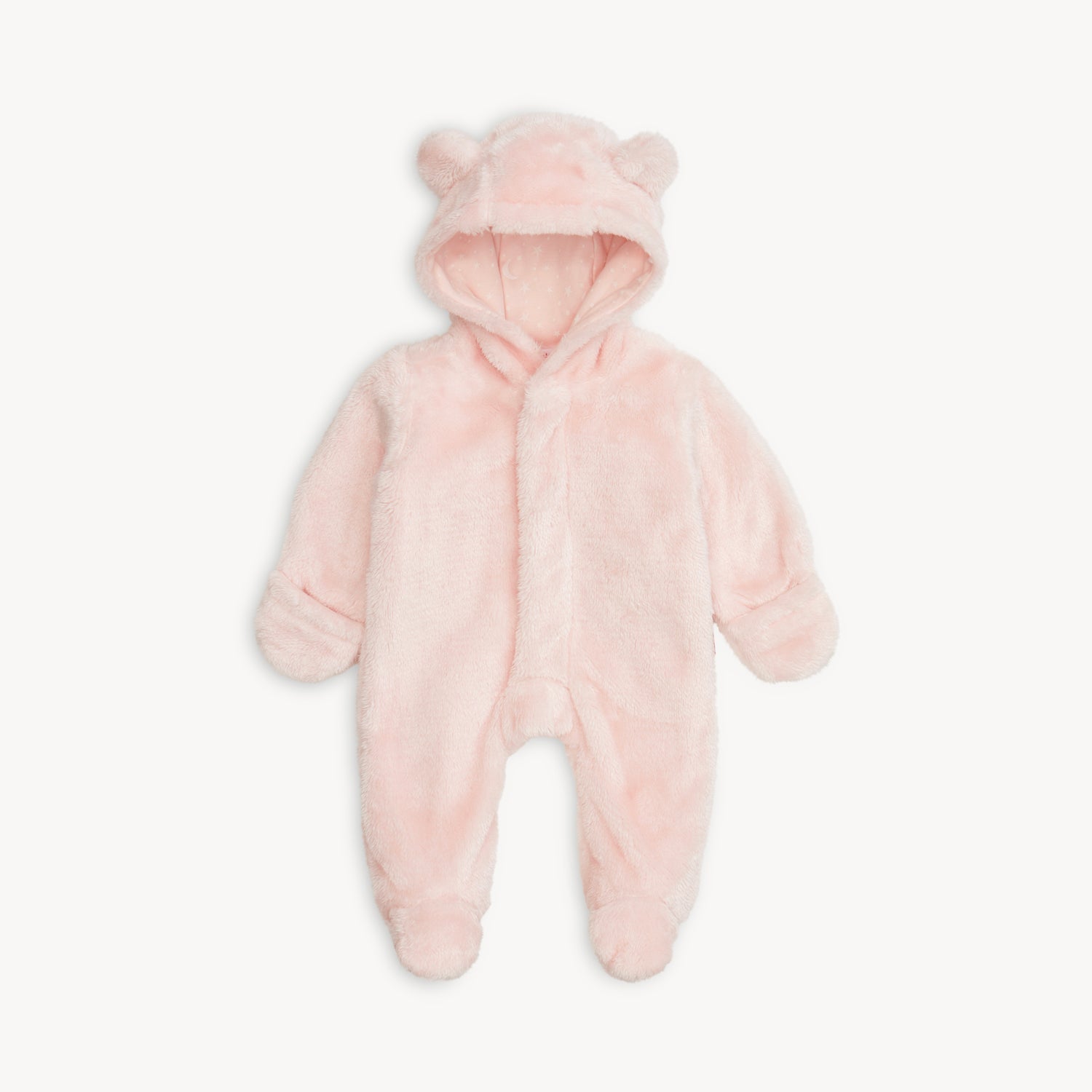 Magnetic Me Pink Blossom Minky Bear Footie