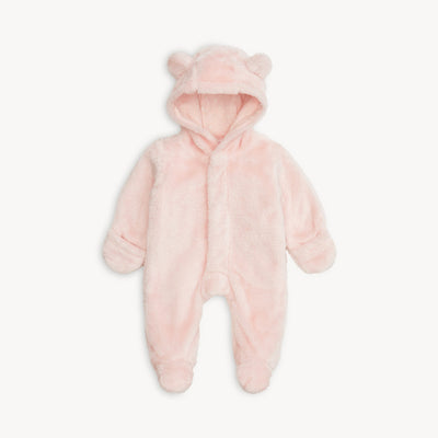 Magnetic Me Pink Blossom Minky Bear Footie