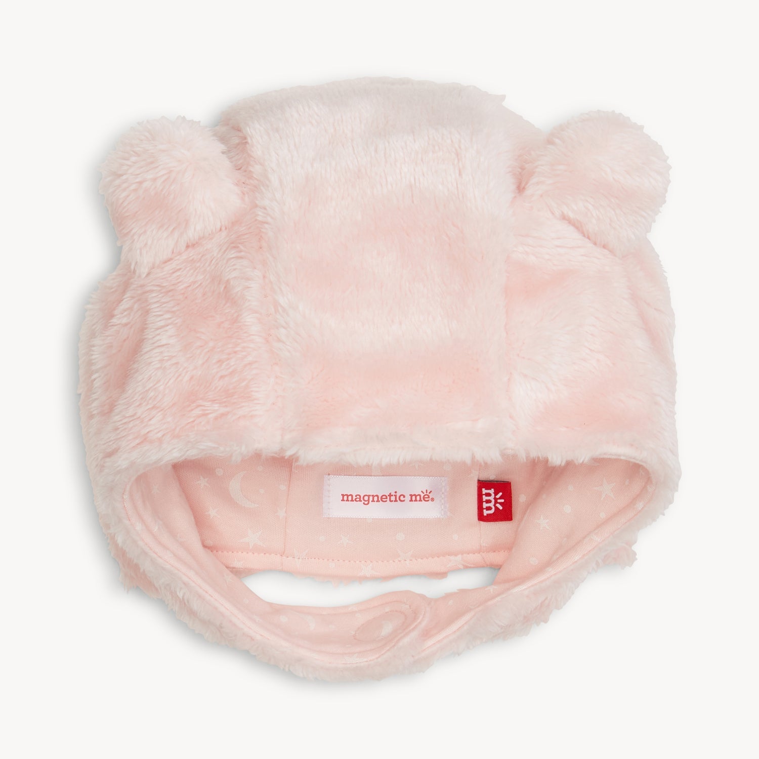 Magnetic Me Pink Blossom Minky Bear Hat