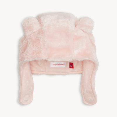 Magnetic Me Pink Blossom Minky Bear Hat