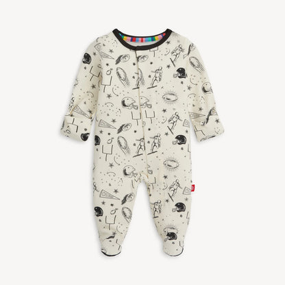 Natural Game Day Modal Magnetic Footie - Twinkle Twinkle Little One