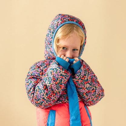 Lily Nylon Magnetic Puffer Parka - Twinkle Twinkle Little One