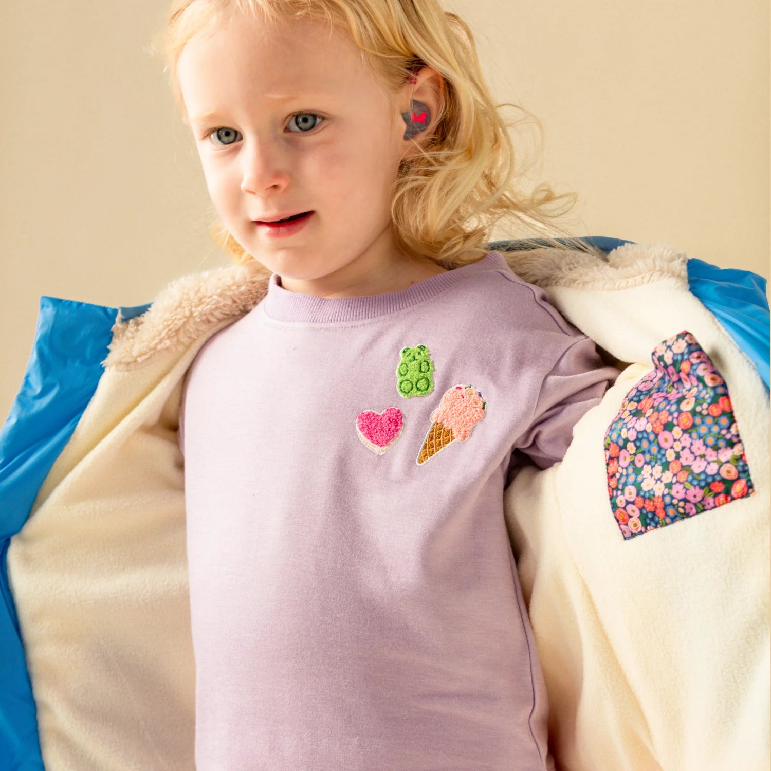 Lily Nylon Magnetic Puffer Parka - Twinkle Twinkle Little One