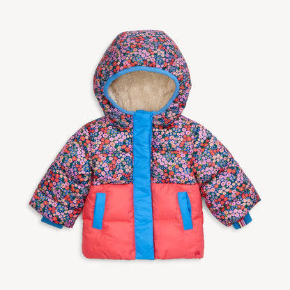 Lily Nylon Magnetic Puffer Parka - Twinkle Twinkle Little One