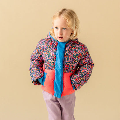 Lily Nylon Magnetic Puffer Parka - Twinkle Twinkle Little One