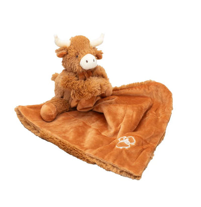 Brown Longhorn Cow Toy Soother + Gift Box