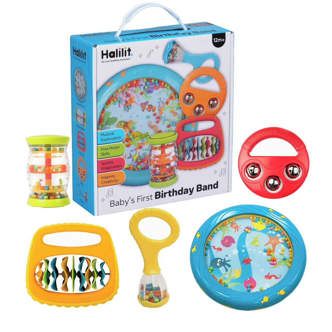 Halilit Baby's First Birthday Band Gift Set