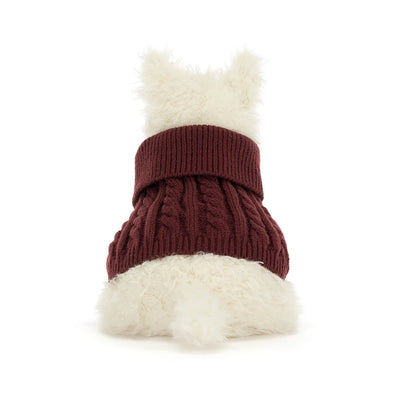 Jellycat Munro Scottie Dog 'Winter Jumper'