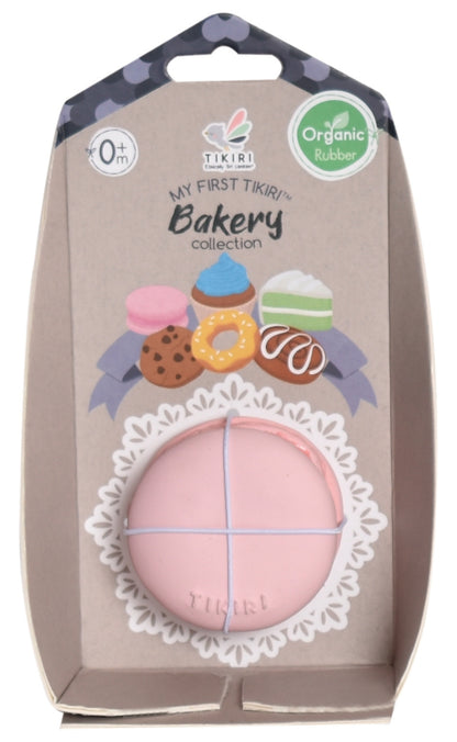 Macaroon Natural Rubber Teether, Rattle & Pretend Play - Twinkle Twinkle Little One