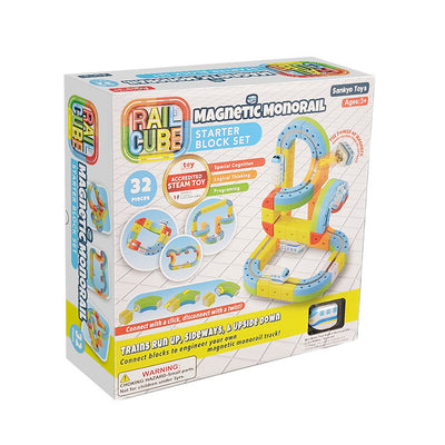 RAIL CUBE Magnetic Monorail Starter Set - Twinkle Twinkle Little One