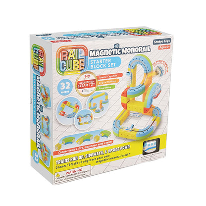 RAIL CUBE Magnetic Monorail Starter Set - Twinkle Twinkle Little One
