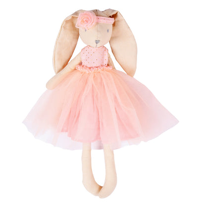 Marcella the Bunny Ballerina in Pink Toile Skirt - Twinkle Twinkle Little One