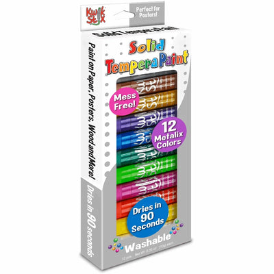 Kwik Stix Paint Sticks, Set of 12 Metalix Colors