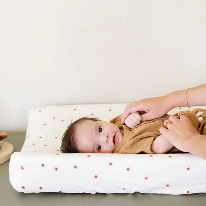 Minky Stretch Luxe Changing Pad Cover - Twinkle Twinkle Little One