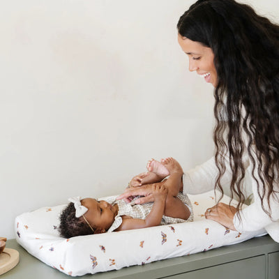 Minky Stretch Luxe Changing Pad Cover - Twinkle Twinkle Little One