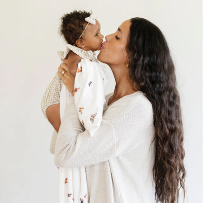 Minky Stretch Luxe Swaddle Blanket - Twinkle Twinkle Little One