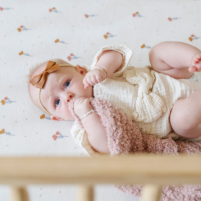 Minky Stretch Luxe Crib Sheet - Twinkle Twinkle Little One